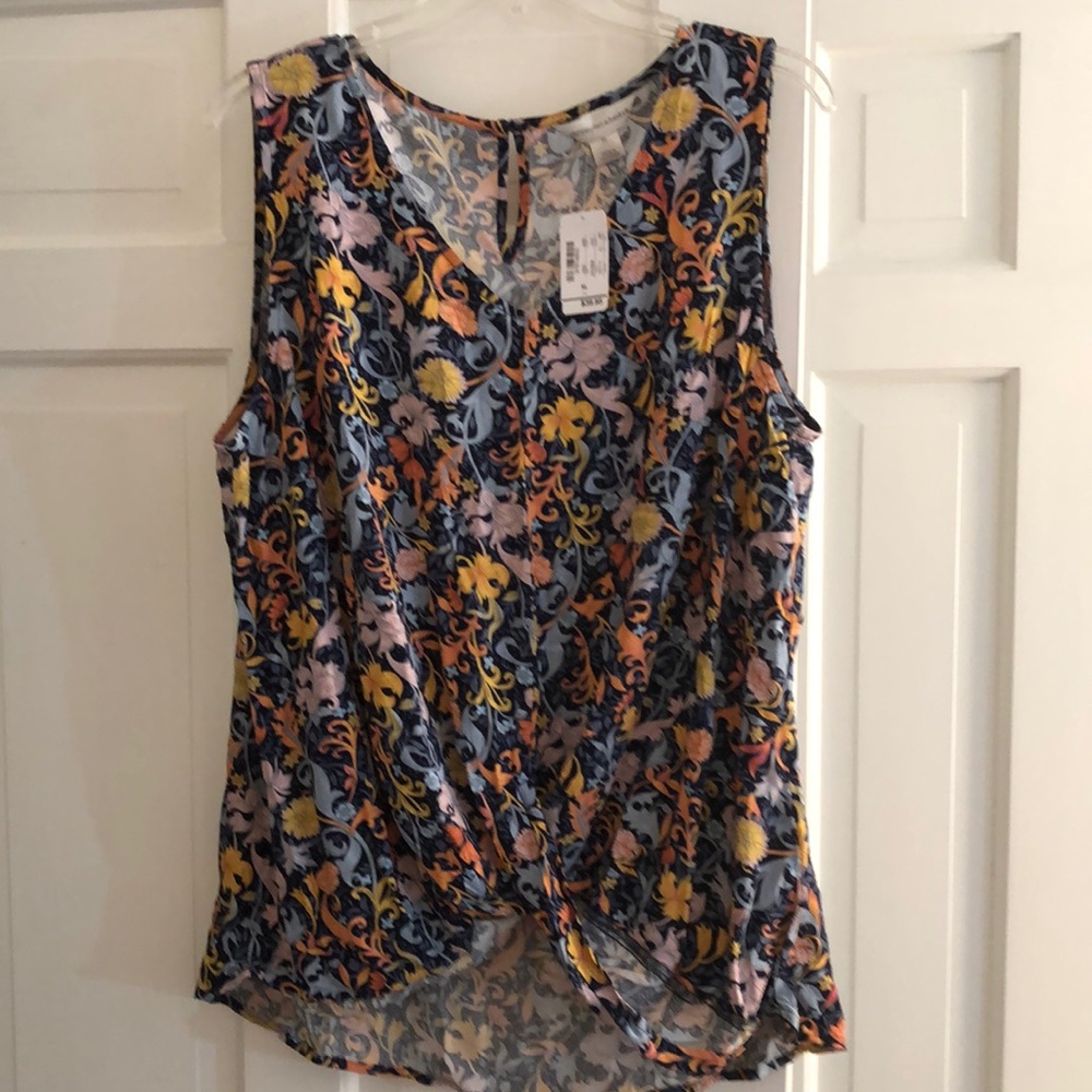 Sleeveless Front Twist Top Sz XL
